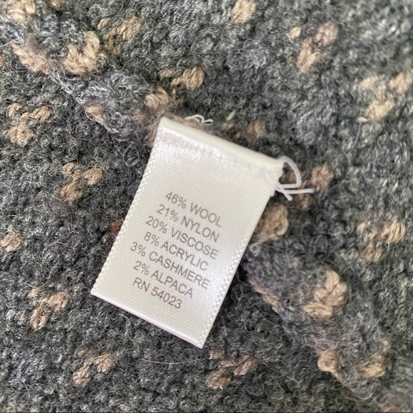 Banana Republic Italian Yarn Basket Weave Knit Shawl Neck Jacket Sz Med - Picture 9 of 10